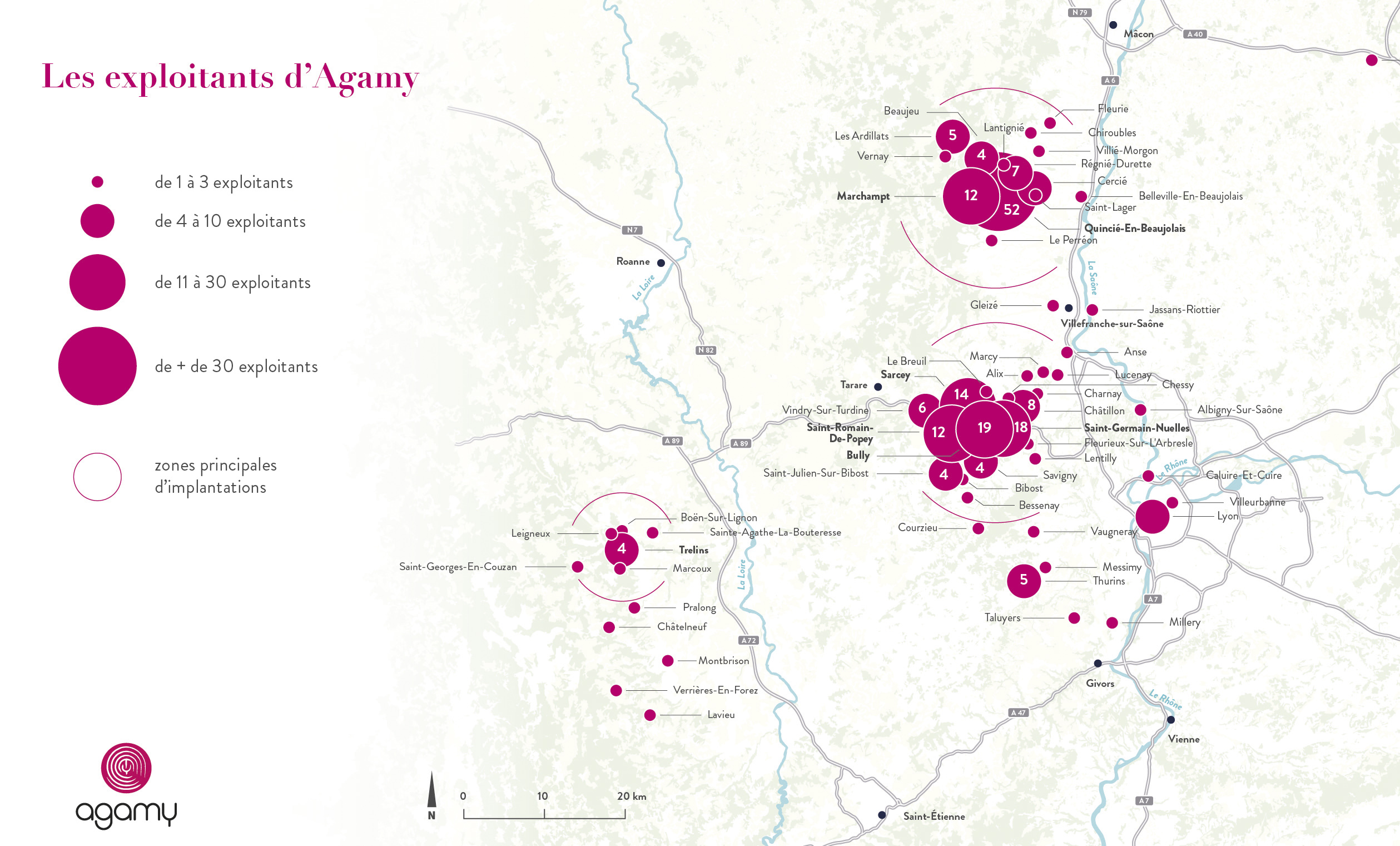 Agamy, coopérative vinicole –  cartes du territoire